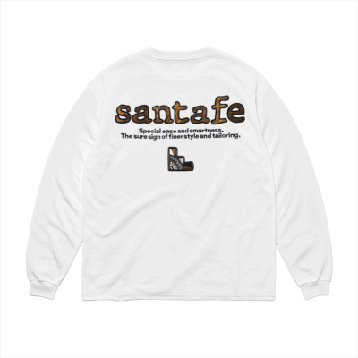 santafe back embroidered tiger logo long tee